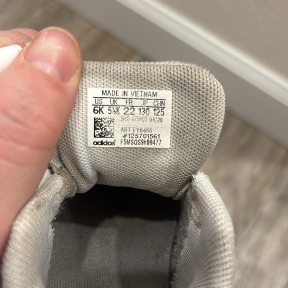 Adidas Grand Court White Gold Shoes Toddler Size 6 Toddler - Picture 6 of 6